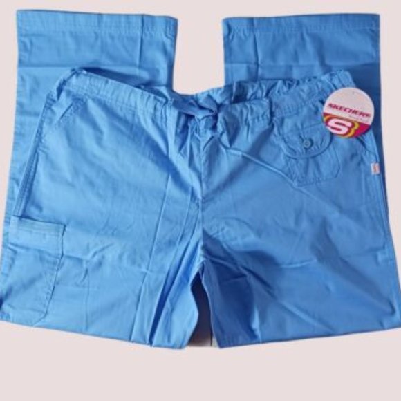 Skechers Womens Multi pockets Drawstring Medical Scrub Pants 2XL CRUX / … - Picture 2 of 8